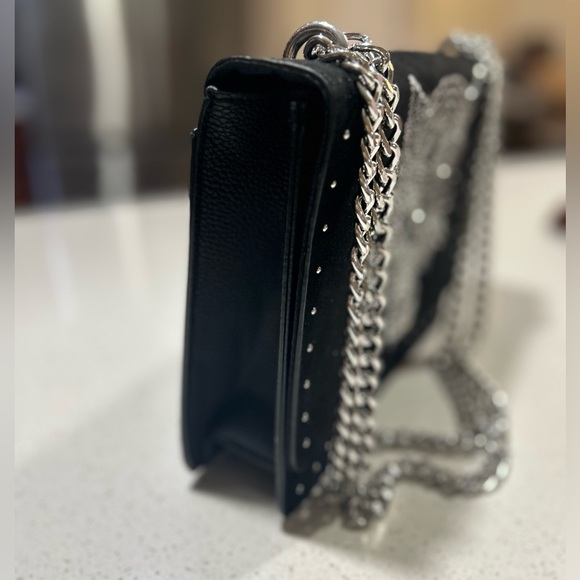 PRIMARK TIGER BACK RHINESTONES STUDS SHOULDER BAG BNWOT - Picture 3 of 11